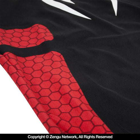 Venum-"Absolute" Short-Sleeve Compression Shirt (Black/Red)-12